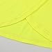 Spring&Gege Girls UPF 50+ Quick Dry Short Sleeve T Shirts Split Back Crop Athletic Workout Neon Tops, Neon Yellow, Size 7-8 Years