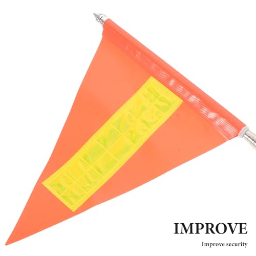 Bandera de seguridad para bicicleta y paseos diarios en familia con mastil retractil 3