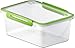 Produktbild Rotho Memory rechteckige Frischhaltedose 2l mit Deckel, Kunststoff (PP) BPA-frei, transparent/grün, 2l (23,0 x 16,0 x 9,5 cm)