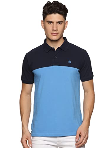 Image of ADRO Men's 100% Cotton Regular Fit Polo T-Shirt