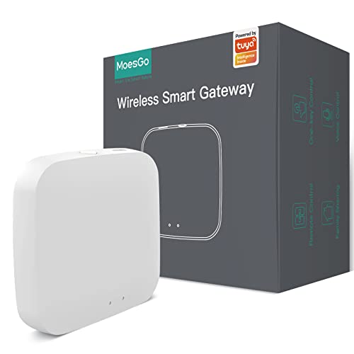 Moesgo Tuya Zigbee & Ble & Mesh Hub, Only Support Tuya Device, Rmote Control Smart Life App, Intelligent Bridge Wireless Smart Home Gateway #TOP16