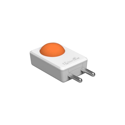 Image of FYBROS Bloom Pro LED Night Lamp | 0.5W | Orange Light | Indirect Lighting | 2-Pin Plug | Energy Efficient | Low Power Consumption | Ideal for Bedroom, Kids Room, Hallway | Pack of 1