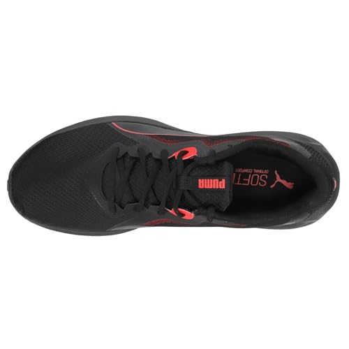 PUMA Puma Men's Twitch RunnerSneaker, Black High Risk Red, 9 US