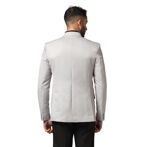 Image of TAHVO Men Blazer Lycra Fabric Slim Fit Single Breasted Blazer
