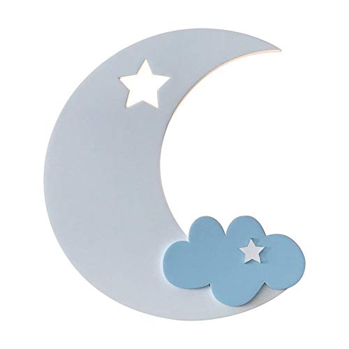 Applique murale pour chambre à coucher pour enfants, luminaires muraux modernes en forme de lune - Applique murale pour enfant avec éclairage intérieur pour chambre à coucher pour chambre d'enfant, ch