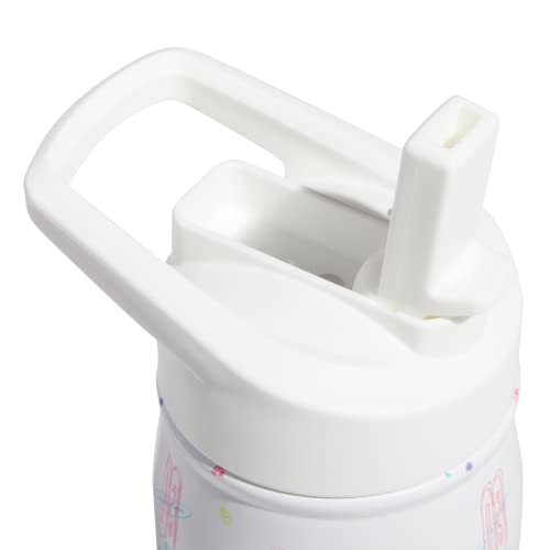 Image of adidas Straw Lid Metal Water Bottle 600 mL | Double-Wall Insulated, Leak-Resistant Lid, Stays Cold 24 Hours, Easy-Use Straw Top, Swap-Friendly Lid, Workouts & Daily Use
