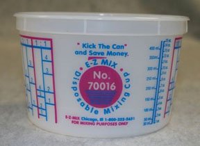 E-Z Mix EMX-70016 1-Pint Plastic Mixing Cups, Box of 100