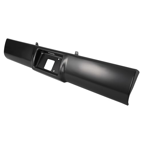 ALMULOO Roll Pan Compatible with 1992-1999 Chevy Chevrolet Suburban Tahoe Blazer C1500 C2500 K1500 K2500 GMC Yukon Steel Electrophoresis Black W/LED License Light