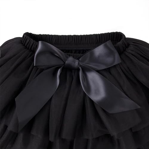 Image of 6M-3T Infant Baby Girl Tutu Skirt Toddler Girls Solid Color Tulle Skirts Birthday Outfits with Headband
