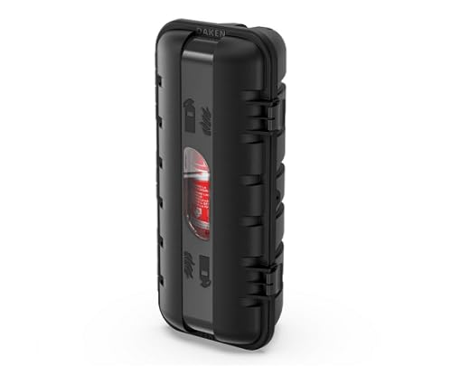 DAKEN Caja extintor para 6 kg de diámetro 160 mm, color negro