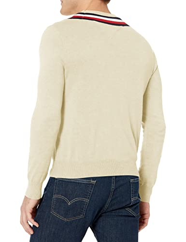 Tommy Hilfiger Men's Stripe V Neck Sweater3