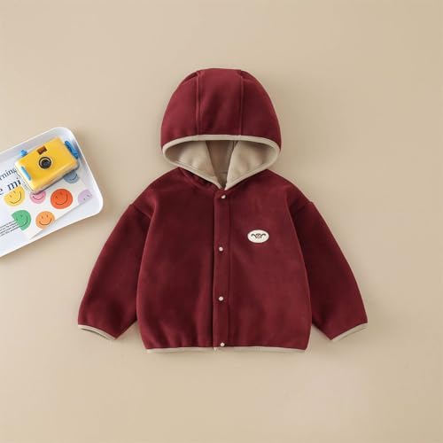 Children's Winter And Autumn Fleece Jacket Casual Sports Hoodie Toddler Boy Coats 4t Winter Coat2
