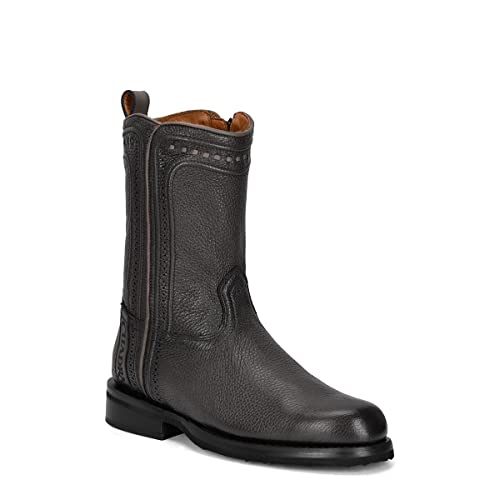 Cuadra Men's Urban Boot in Genuine Deer Leather with Zipper Black2