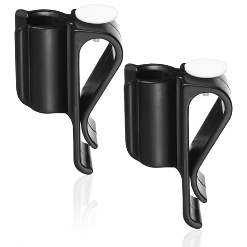 Eldraqth 2Pcs Black Golf Putter Clip Putter Clip Holder for The Golf Bag Club Clips On Clamp Holder Organizer Pen Holders for Outside Bags Value Durable Plastic Accessories for Men Women Golfer