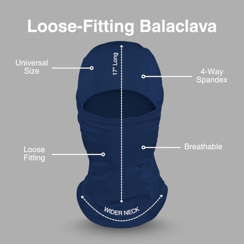 Image of SLEEFS Balaclava Face Mask Men & Women - Loose Fit, Breathable Ski Mask Shiesty for Football, Cycling - All Weather Use