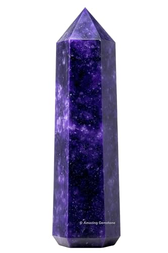 Image of Amazing Gemstone Large Lepidolite Crystal Towers ~ Natural Healing Crystal Point Obelisk for Reiki Healing and Crystal Grid (5.5 to 6 INCH)