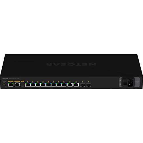Image of NETGEAR AV Line M4250-10G2F-PoE+ 12 Port Switch GSM4212P | L3 Managed | 10x1G PoE+ 125W and 2xSFP | Rack-Mountable | Cloud Care's 3 Year Warranty SupportPlus Included