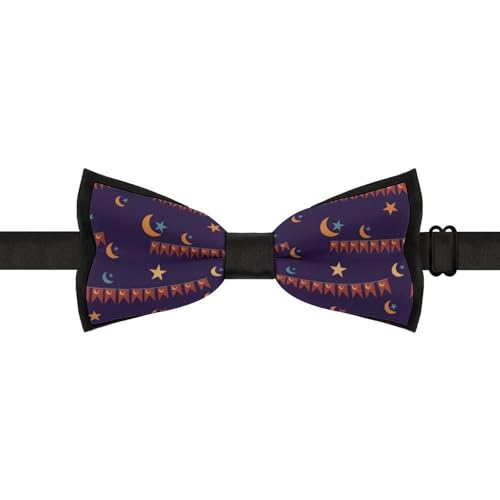 GoasNei Ramadan Kareem Bow Tie for Men Adjustable Necktie Funny Tie Neck Ties for Weddings Party