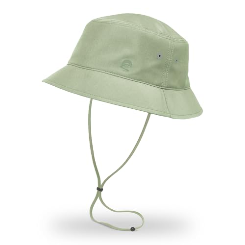 Sunday Afternoons Sunward Bucket Hat - Sun Hat for Women, Men - Bucket Sunhat with String for Woman - Small Brim, Packable, Beach, Hiking, Rain, Summer SPF Boonie, Desert Sage, Large