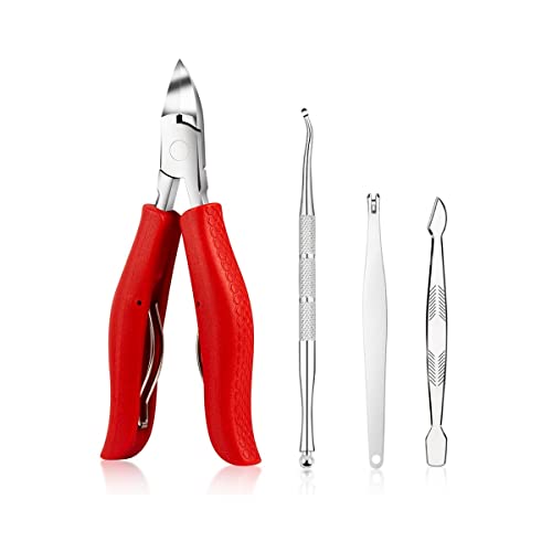 Coupe-ongles incarnés SCRUBY rouge pour votre routine de soin des pieds et manucure