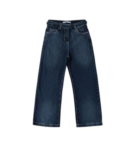 IDO Pantalone Modello Jeans a Gamba laraga Ragazza 16 Anni - 170 cm Color Blu Denim