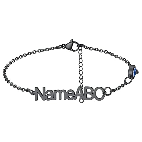 Tobillera de Acero Inoxidable con Ojo de Turco Personalizado Cover