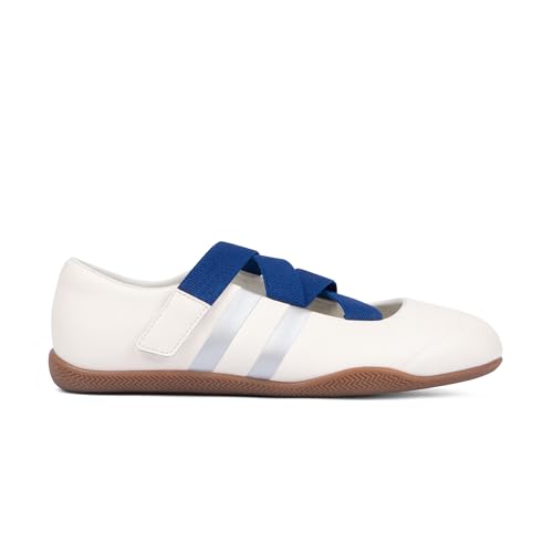 Tigeridea Sneakers for Women Fashion Retro Mary Jane Sneakers Comfortable Business Casual Tennis Shoes Lightweight Slip On Ballet Flats Footwear