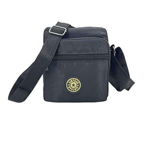 Image of MOMISY Women Mobile Messenger cellphone Bag Ladies Nylon Shoulder Cross Body Long Strap for College, Outing, Travelling, Work