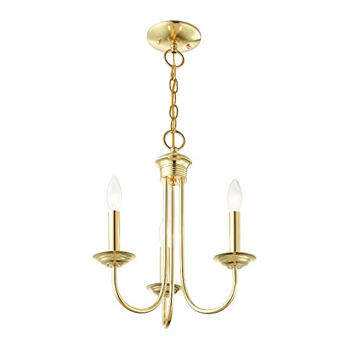 Livex Lighting 42683-01 Mini Chandelier, Medium, Antique Brass thumb #3