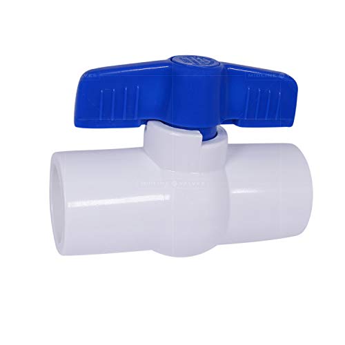 Midline Valve PVC Ball Valve Blue THandle for Potable Water 2 in