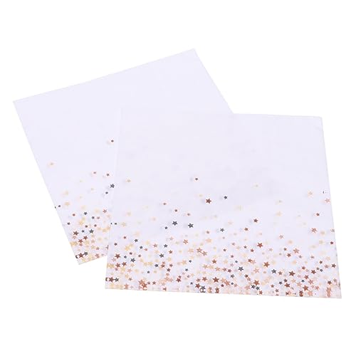 KALLORY 200 Pçs Guardanapos Coloridos Guardanapos De Papel Estrela Festa Guardanapos Impressão Guard