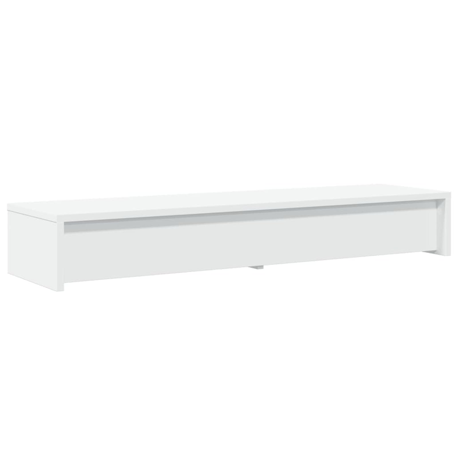 Gecheer Supporto per Monitor Doppio con Cassetti, Regolabile in Altezza, 100x27x15 cm, in Legno Ingegnerizzato, per Ufficio Domestico e Professionale