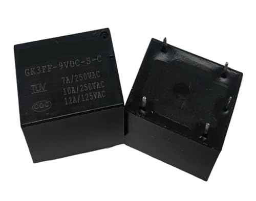 Relé GK3FF-9VDC-S-C electromagnético de 9V y 5 pines para reparación de placas