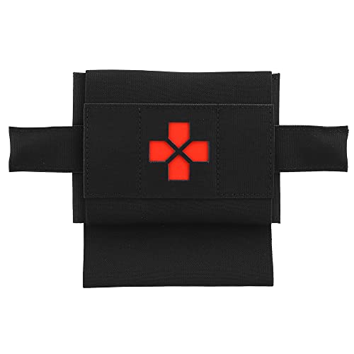 WarmHeartting Kit de Micro-traumatisme Pochette de Rangement avec Porte-Garrot Hamac Tactique IFAK EDC Molle Pochette de Premiers Soins médicaux, Pochette de Trousses de Secours Cover