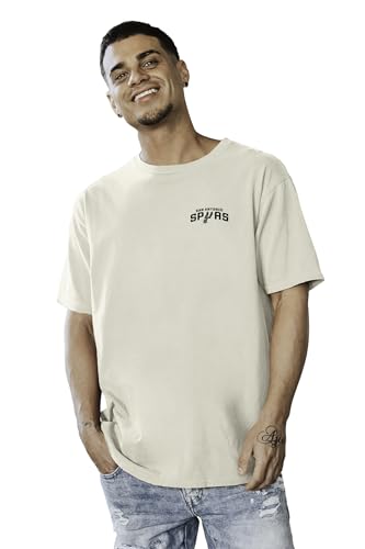 Image of Blue 84 NBA Unisex-Adult NBA Officially Licensed T-Shirt Ringspun Front /Back Ivory