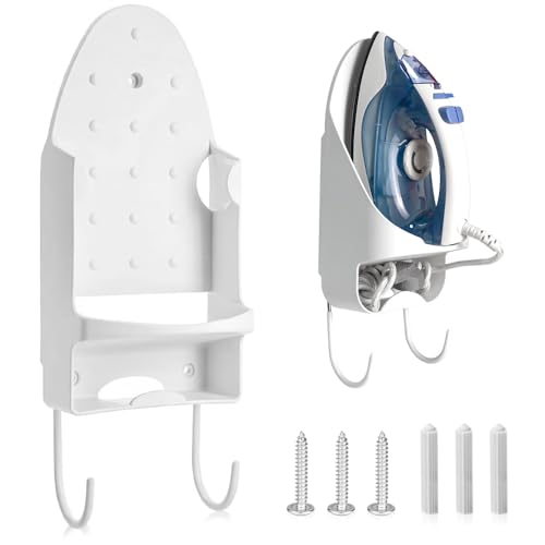 lbxtswpl Ironing Board Hanger Iron Rack Universal(White)