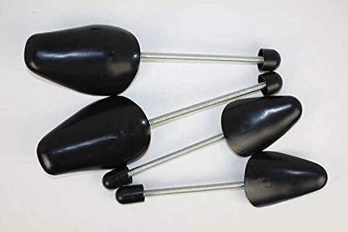 5 Pairs Plastic Men and Women Traditional Shoe Tree Shaper Boot Holder Stretcher with Tension Spring Coils