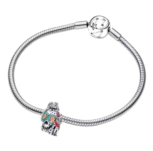 Abalorio de plata 925 compatible con Pandora para renovar pulseras con dise&ntilde;o que brilla 4