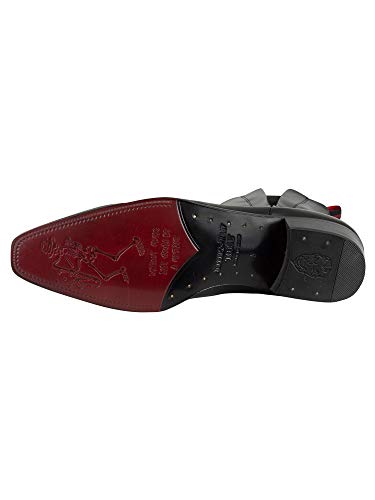 Jeffery West Uomo Stivali in pelle Carlito, Nero