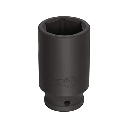 Image of Jetech 3 /4 Inch Drive 1-7 /16 Inch Deep Impact Socket, Made with Heat-Treated Chrome Molybdenum Alloy Steel, 6-Point Design, SAE