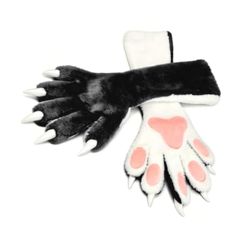 Guantes peludos de anime para cosplay y sesiones de fotos en convenciones