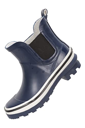 Mountain Warehouse Kids Unisex Short Chelsea Wellies - Waterproof, Easy To Clean, Lightweight Navy Kids Shoe Size 11 Us #TOP19