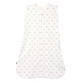 HALO SleepSack, 100% Cotton Wearable Blanket, Swaddle Transition Sleeping Bag, TOG 0.5, Floral Vintage Stripe, Medium, 6-12 Months