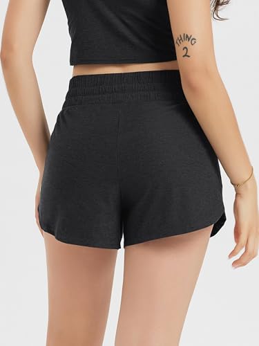 ODODOS Women's Performance Shorts Ultra Soft Stratum Tech Mid Rise Relaxed Shorts with Pocket 3" Inseam Moisture Wicking3