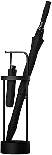 Petit parapluie noir moderne avec porte-parapluie simple de couloir