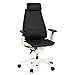 Produktbild hjh OFFICE 652863 Profi Bürostuhl GENIDIA PRO Leder Schwarz/Weiß Hochwertiger Bürosessel, individuell einstellbar, ergonomisch