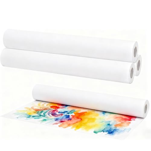Rollo de papel de dibujo blanco de 43 cm para caballete y tablón de anuncios