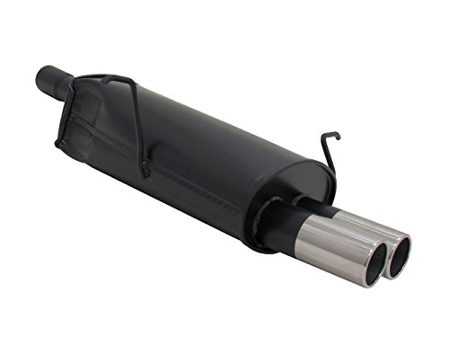 Novus Sportauspuff Endschalldämpfer Gruppe N A3002E76 mit Endrohr 2 x 76mm