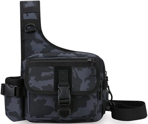 BALAMLB Bolso De Cintura Bolsa De Riñonera Mochila De Bandolera Estilo Militar Táctical Bolsa De Múltiple Función Impermeable para Aire Libre Correr Senderismo Ciclismo Camping,Mochila De Hombro E