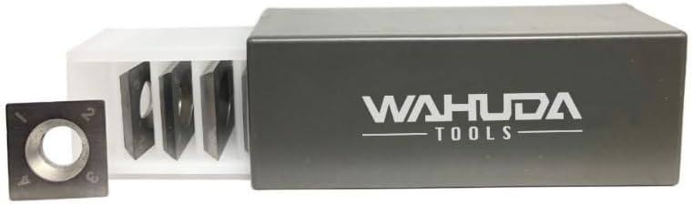 Wahuda Tools Insertos de cortador de carburo de repuesto de 4 caras para Jotiners y cepilladoras (50938-WHD)